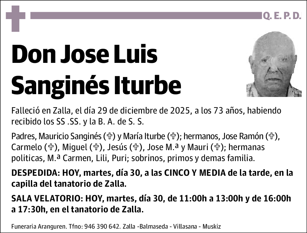 Jose Luis Sanginés Iturbe