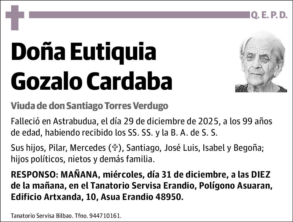 Eutiquia Gozalo Cardaba