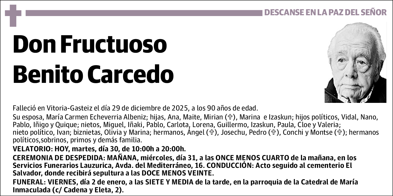 Frusctuoso Benito Carcedo