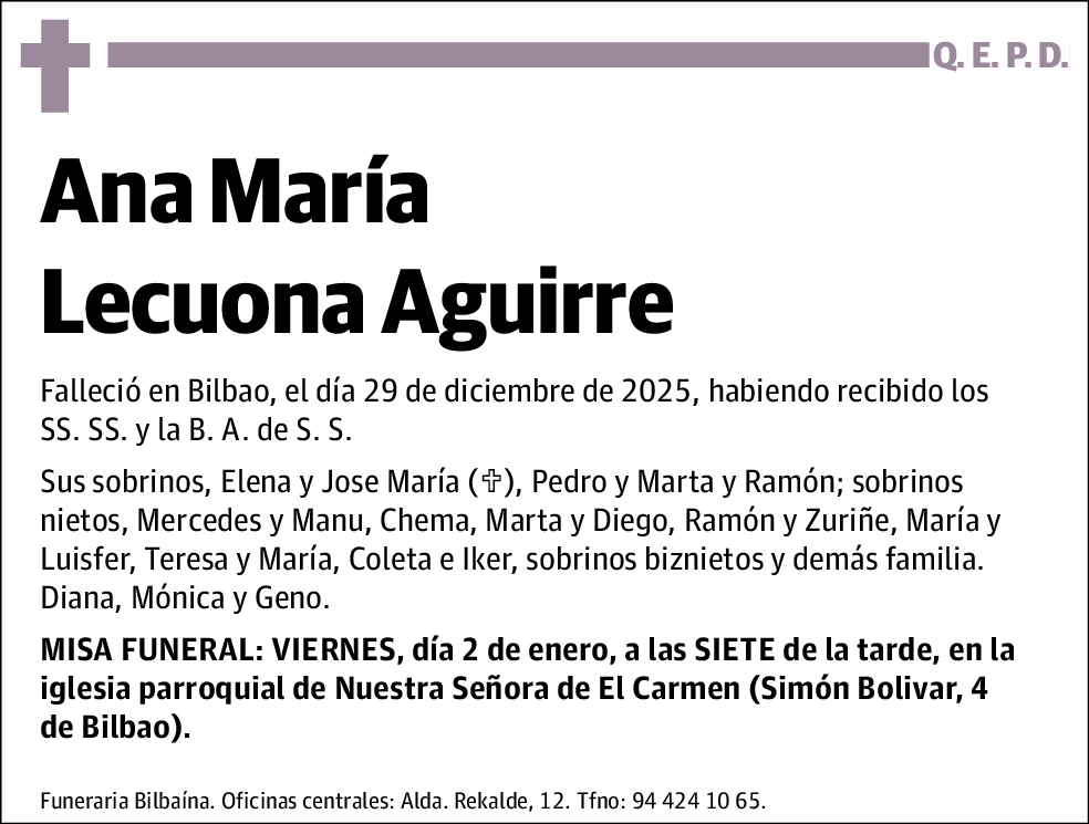 Ana María Lecuona Aguirre