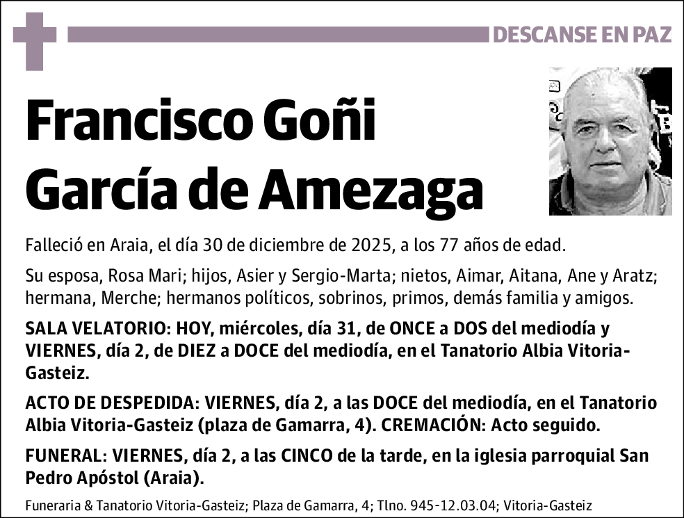 Francisco Goñi García de Amezaga