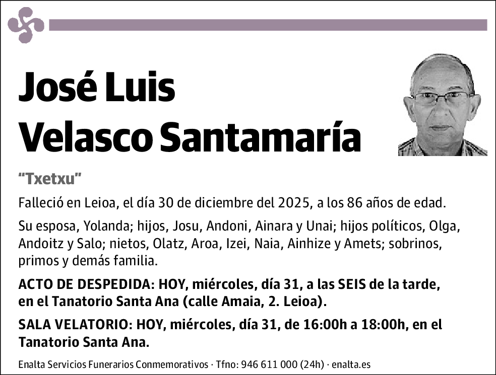 José Luis Velasco Santamaría