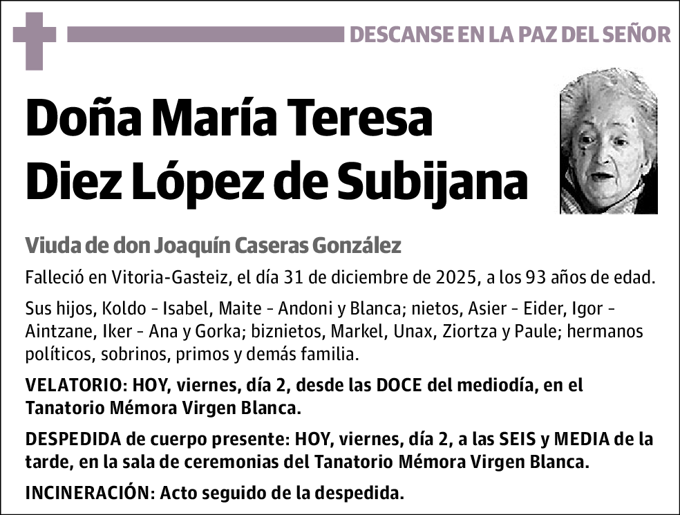 María Teresa Diez López de Subijana