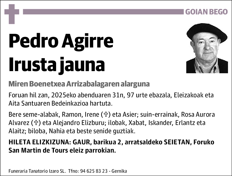 Pedro Agirre Irusta