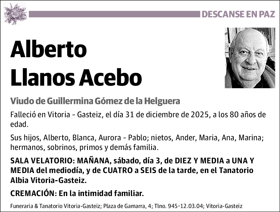 Alberto Llanos Acebo