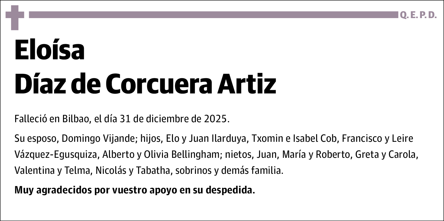 Eloísa Díaz de Corcuera Artiz