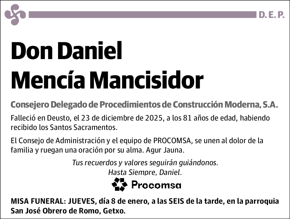 Daniel Mencía Mancisidor
