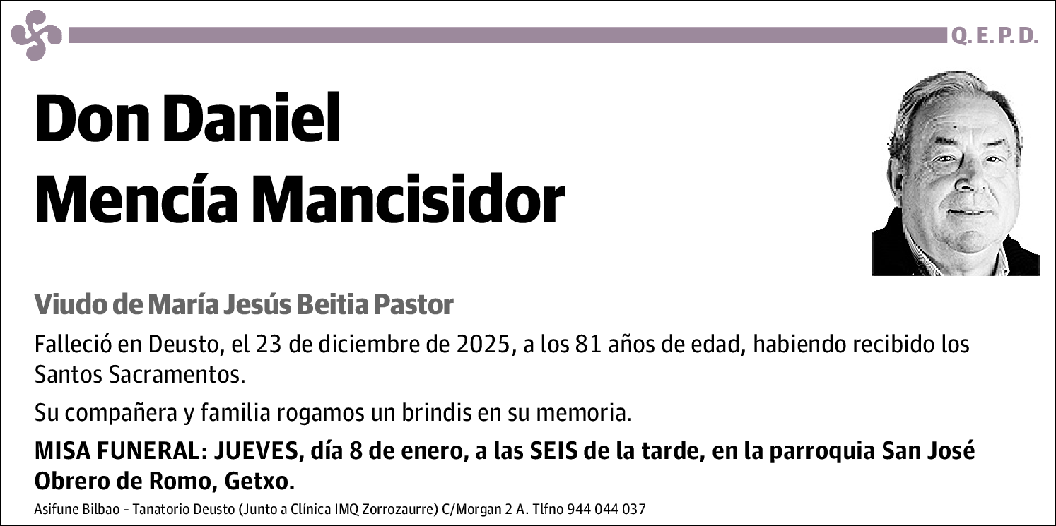 Daniel Mencía Mancisidor