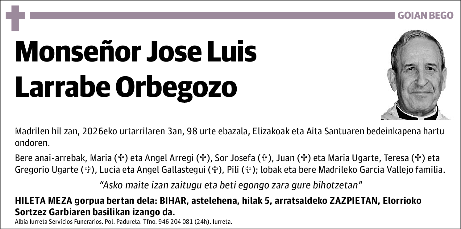Jose Luis Larrabe Orbegozo