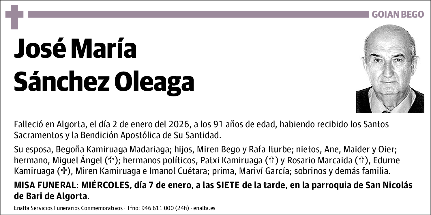 José María Sánchez Oleaga