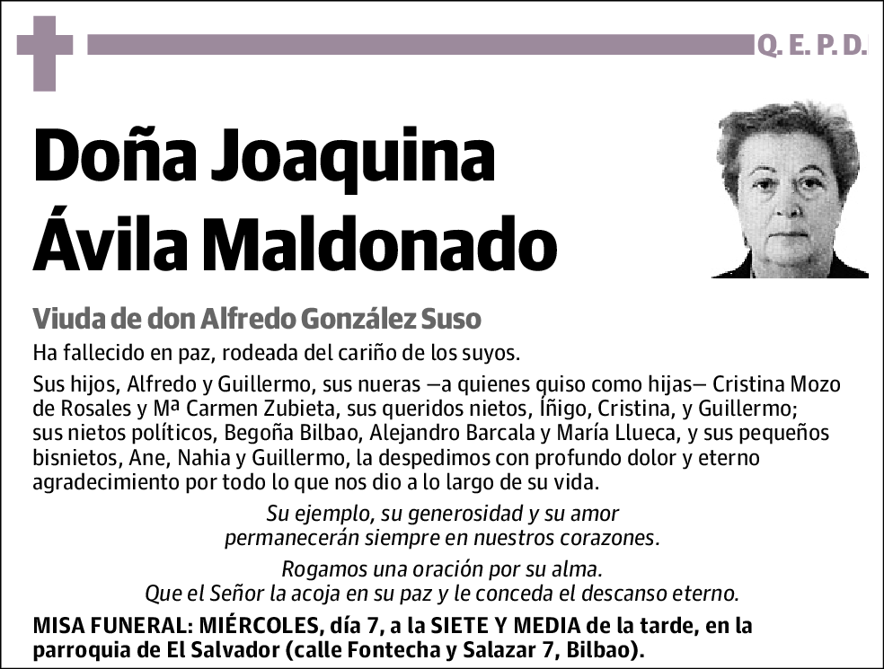 Joaquina Ávila Maldonado