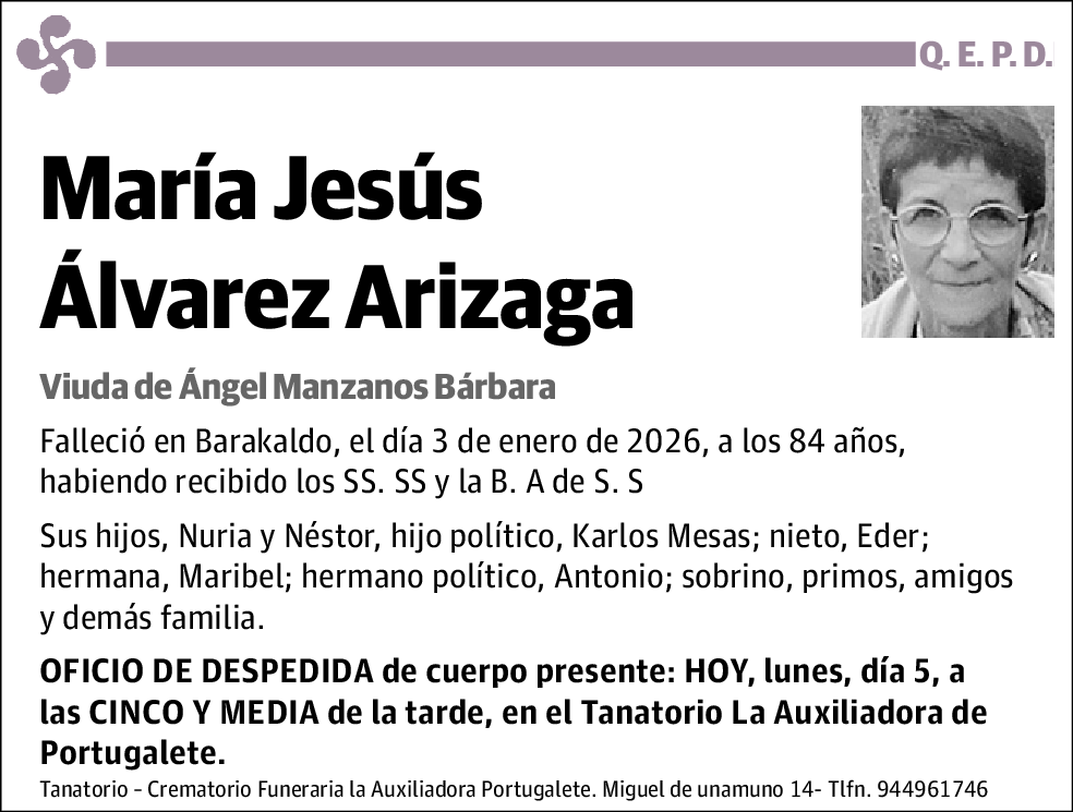 María Jesús Álvarez Arizaga
