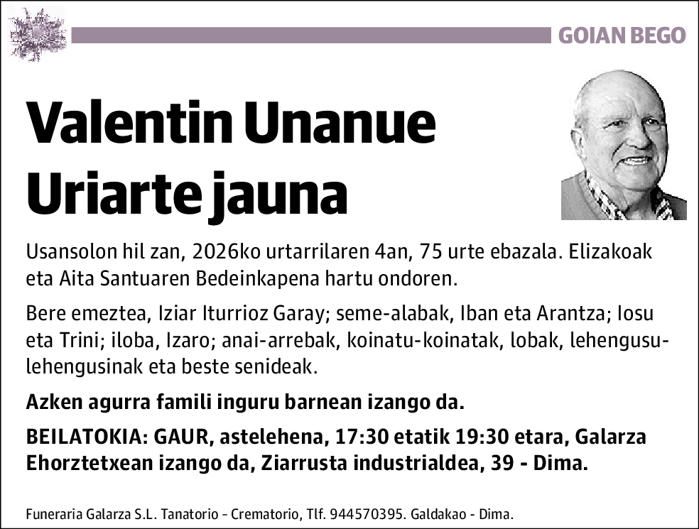 Valentin Unanue Uriarte