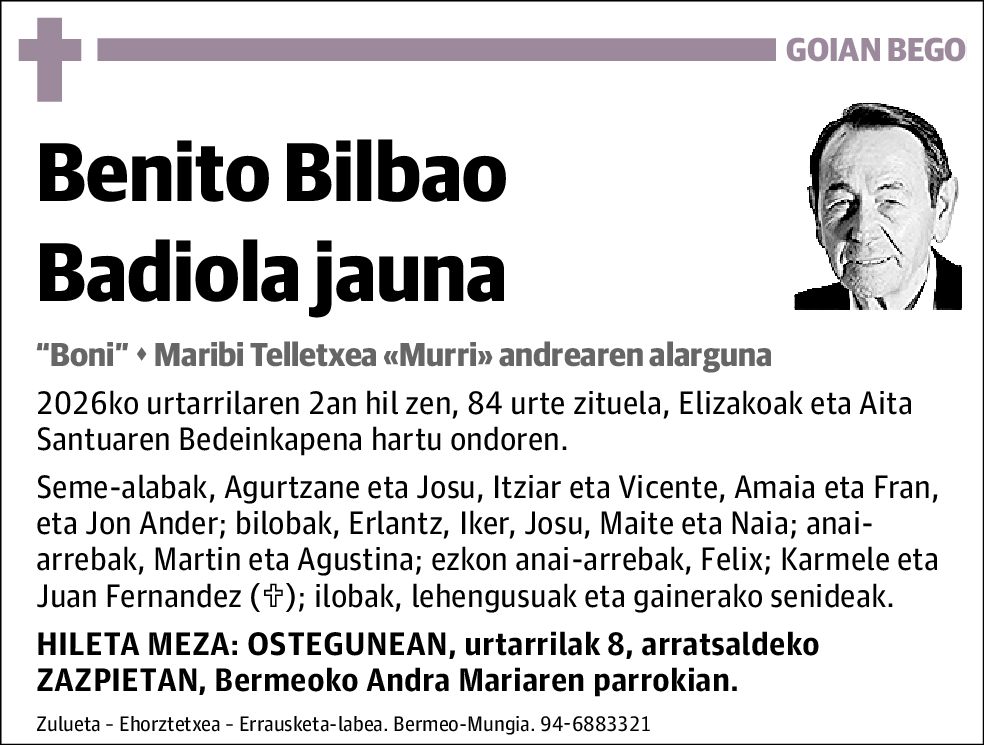 Benito Bilbao Badiola