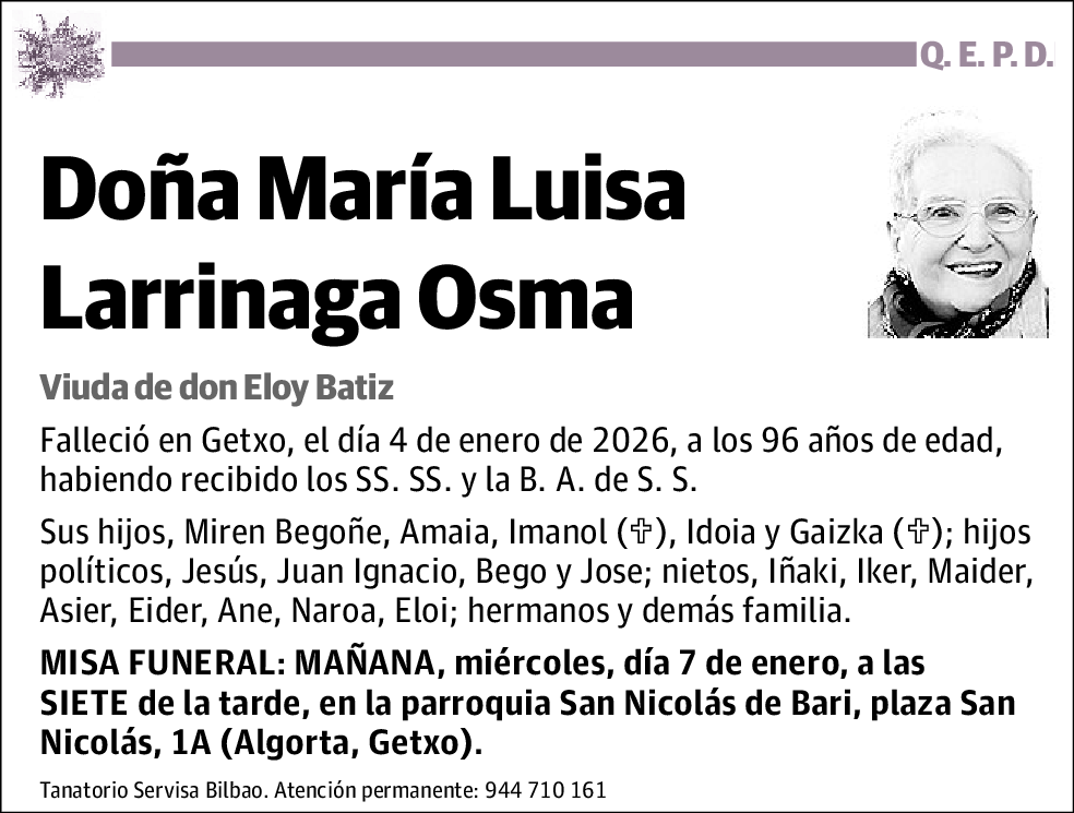María Luisa Larrinaga Osma