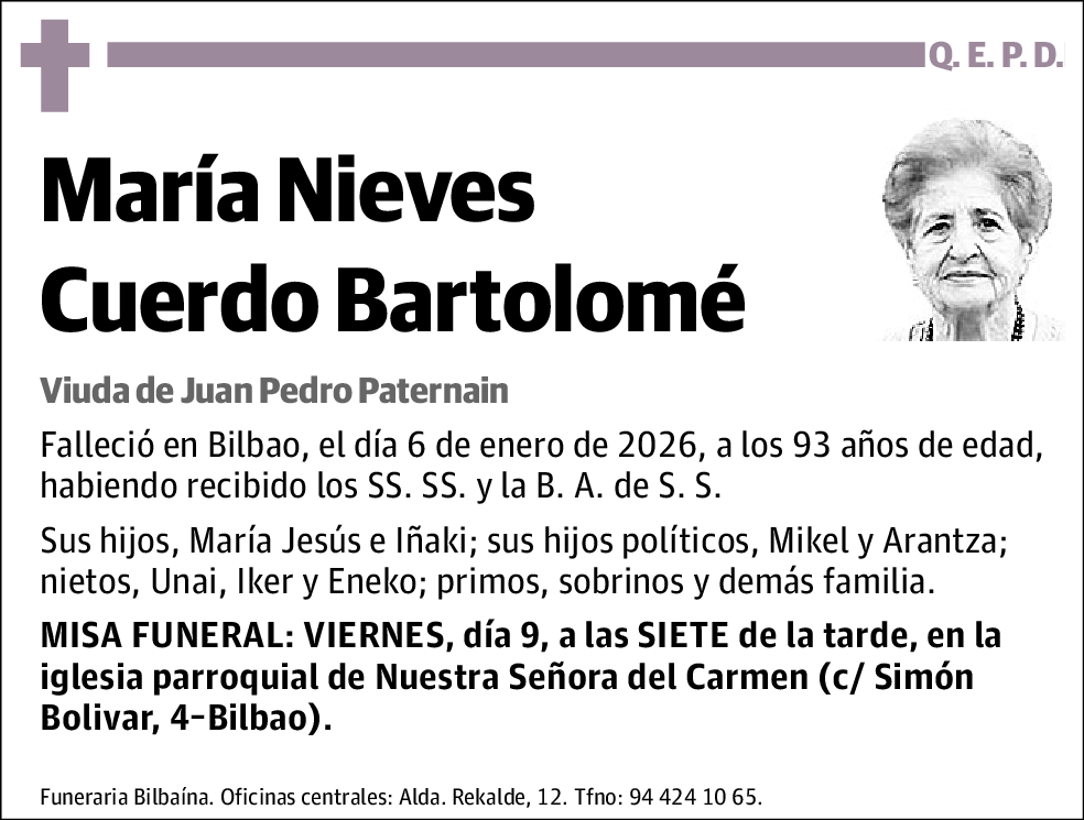 María Nieves Cuerdo Bartolomé