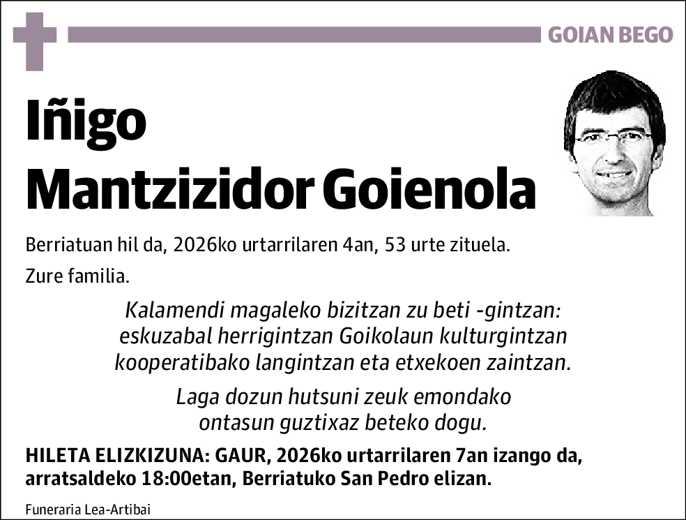 Iñigo Mantzizidor Goienola