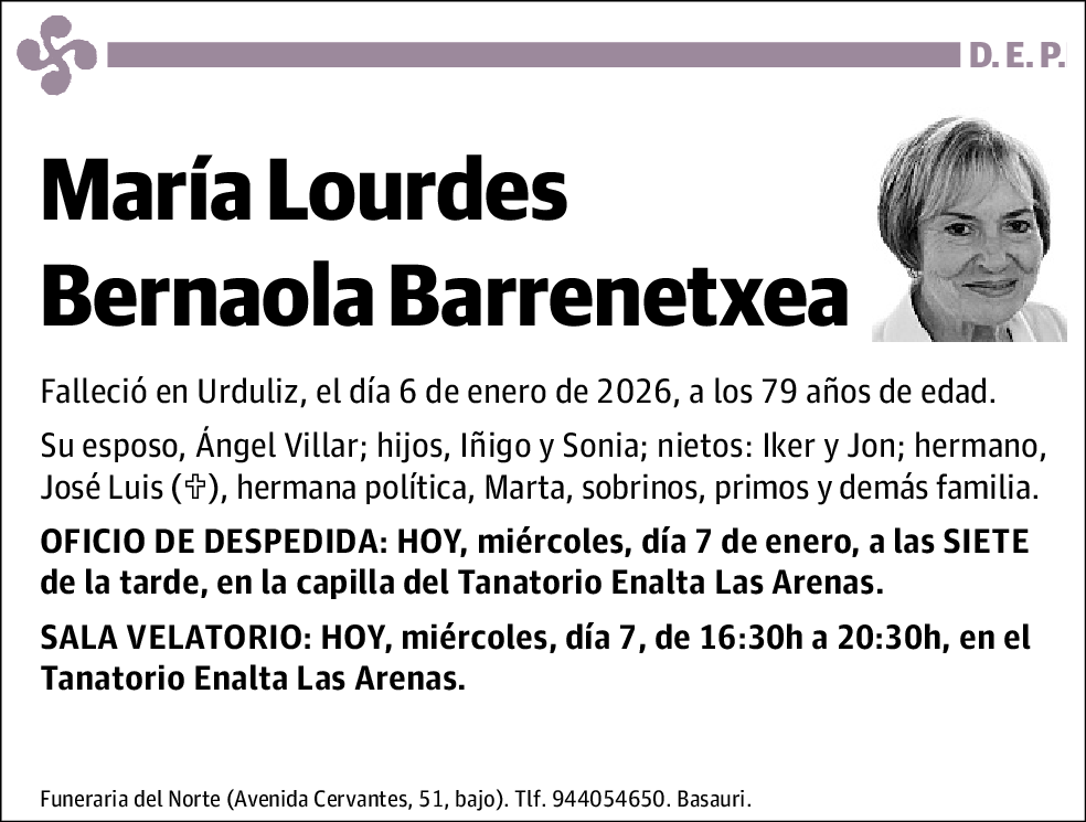 María Lourdes Bernaola Barrenetxea