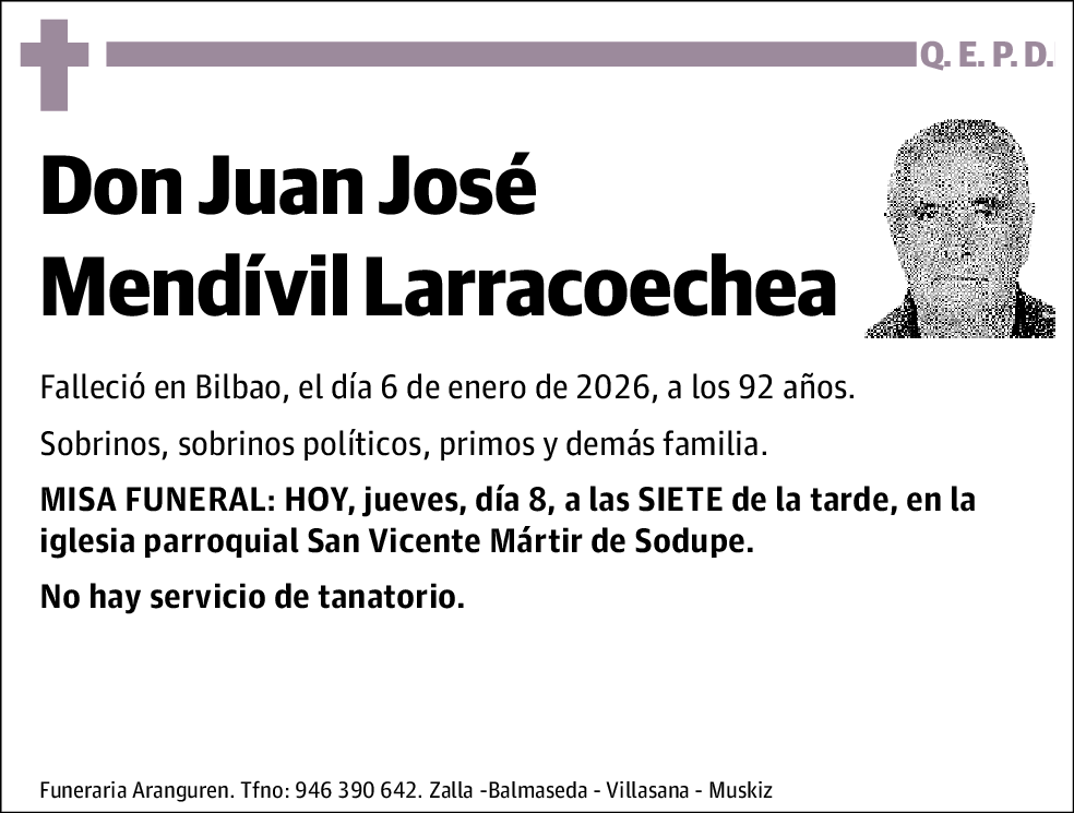 Juan José Mendívil Larracoechea