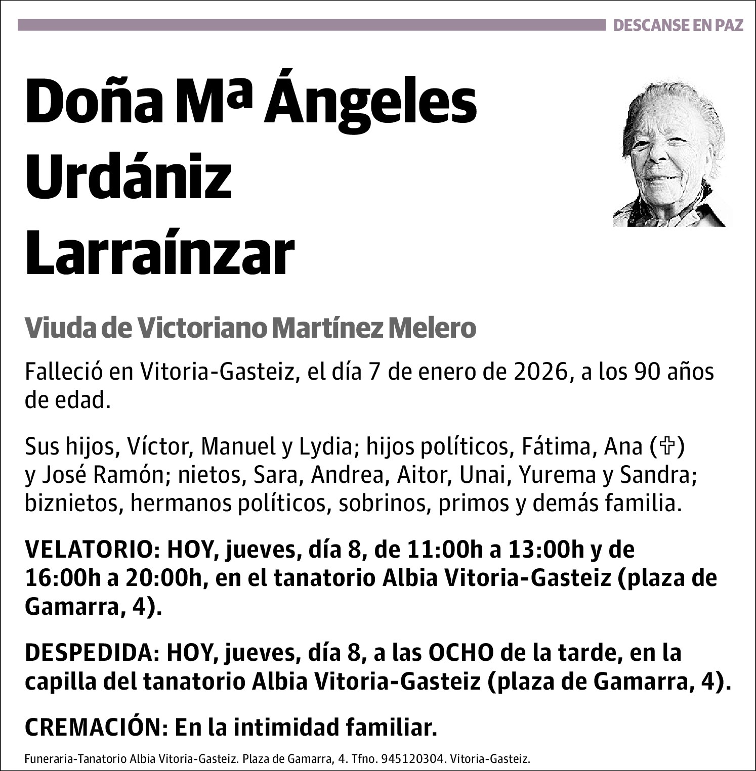 Mªángeles Urdániz Larraínzar