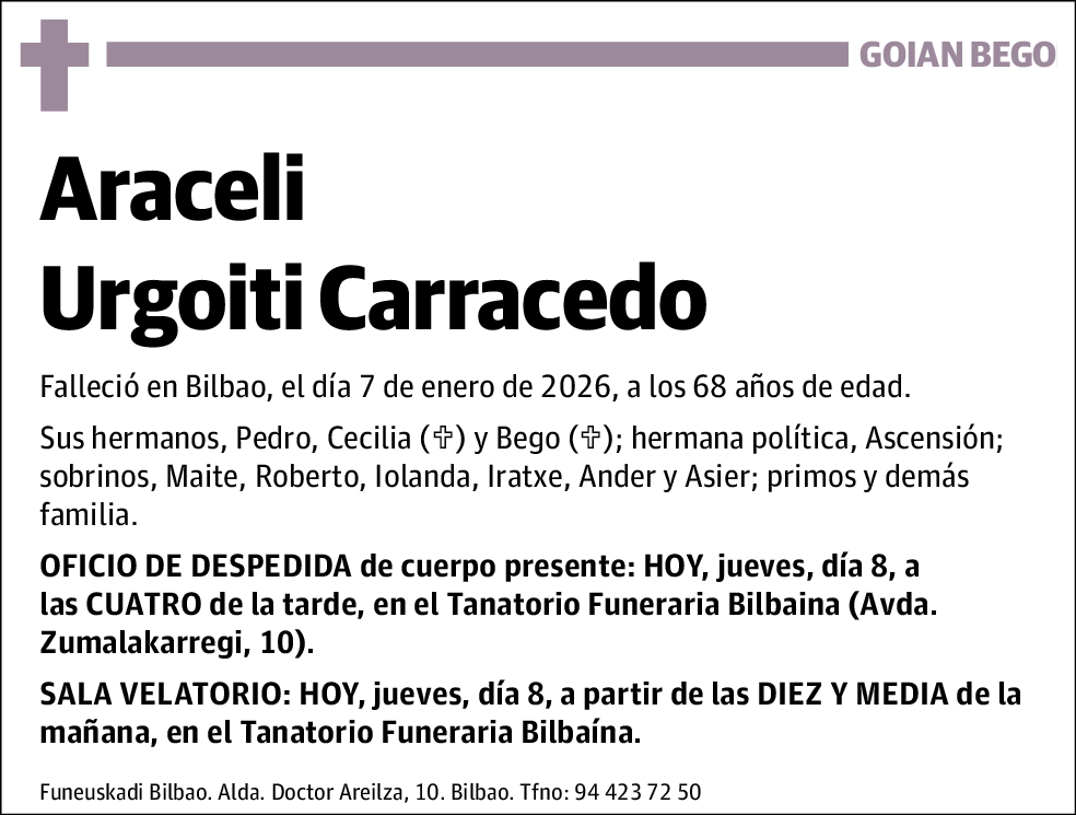 Araceli Urgoiti Carracedo