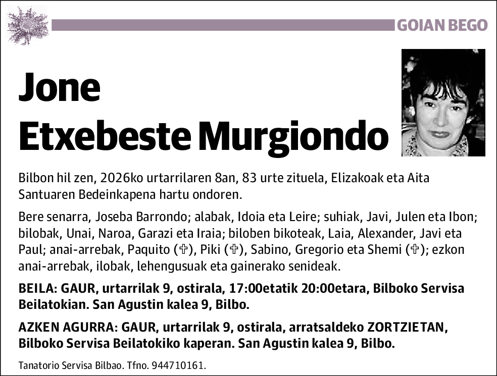 Jone Etxebeste Murgiondo