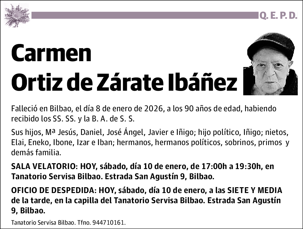 Carmen Ortiz de Zárate Ibáñez