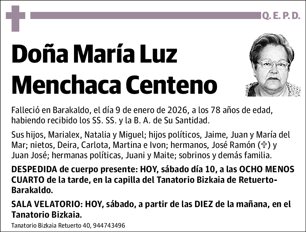 María Luz Menchaca Centeno