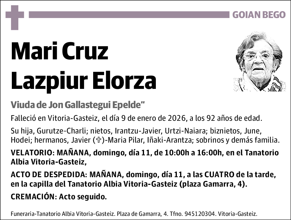 Mari Cruz Lazpiur Elorza