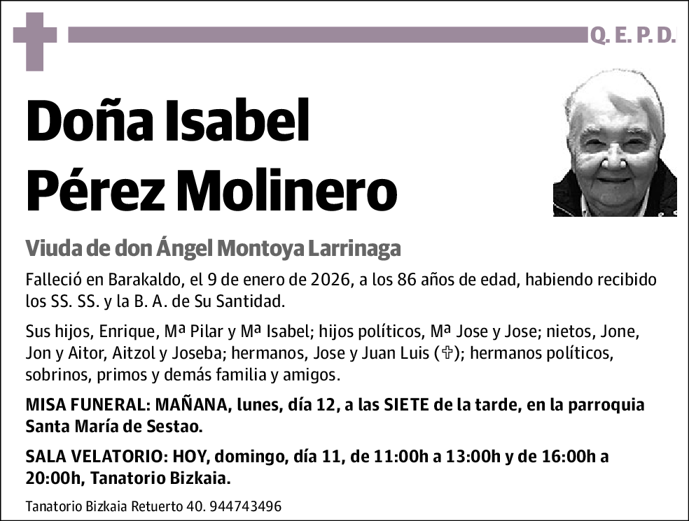 Isabel Pérez Molinero