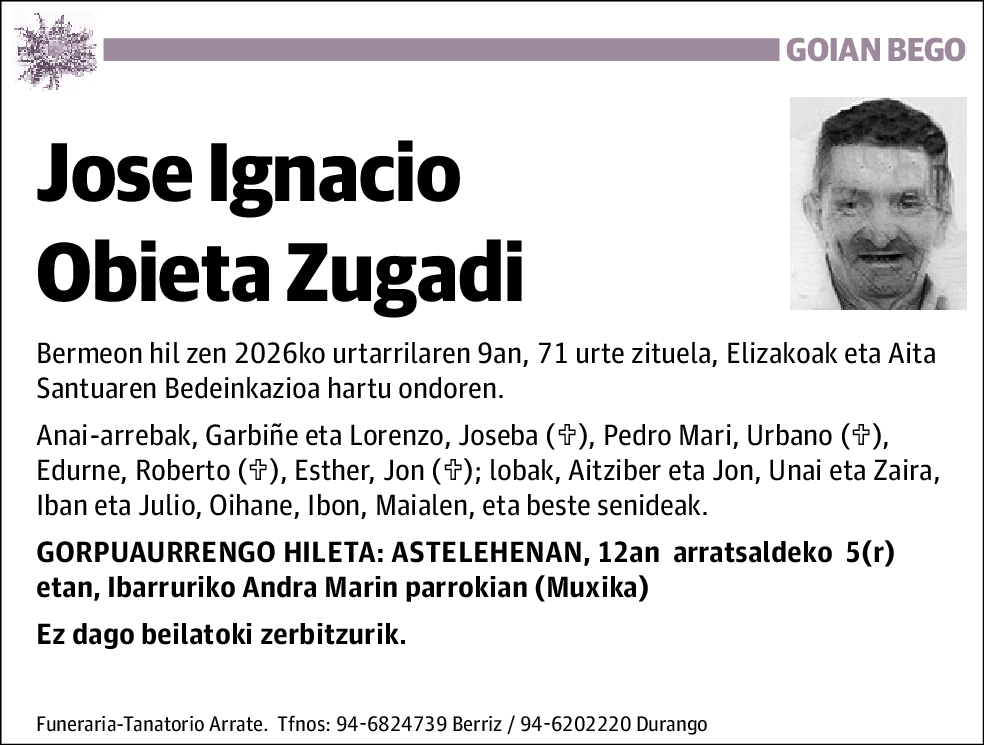 Jose Ignacio Obieta Zugadi