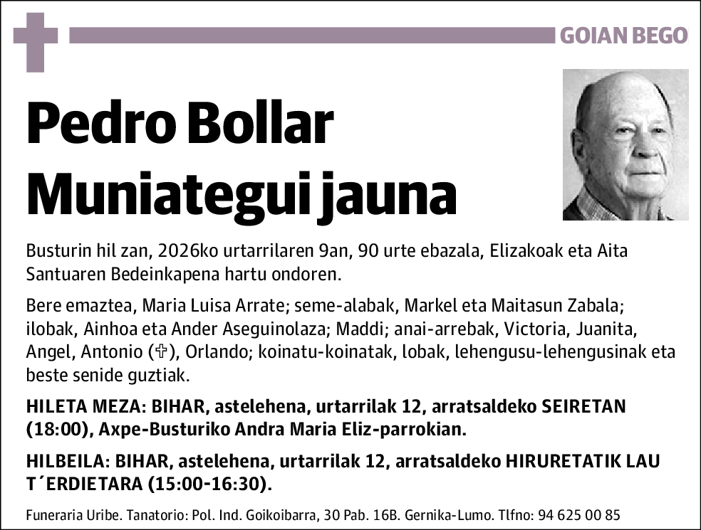 Pedro Bollar Muniategui
