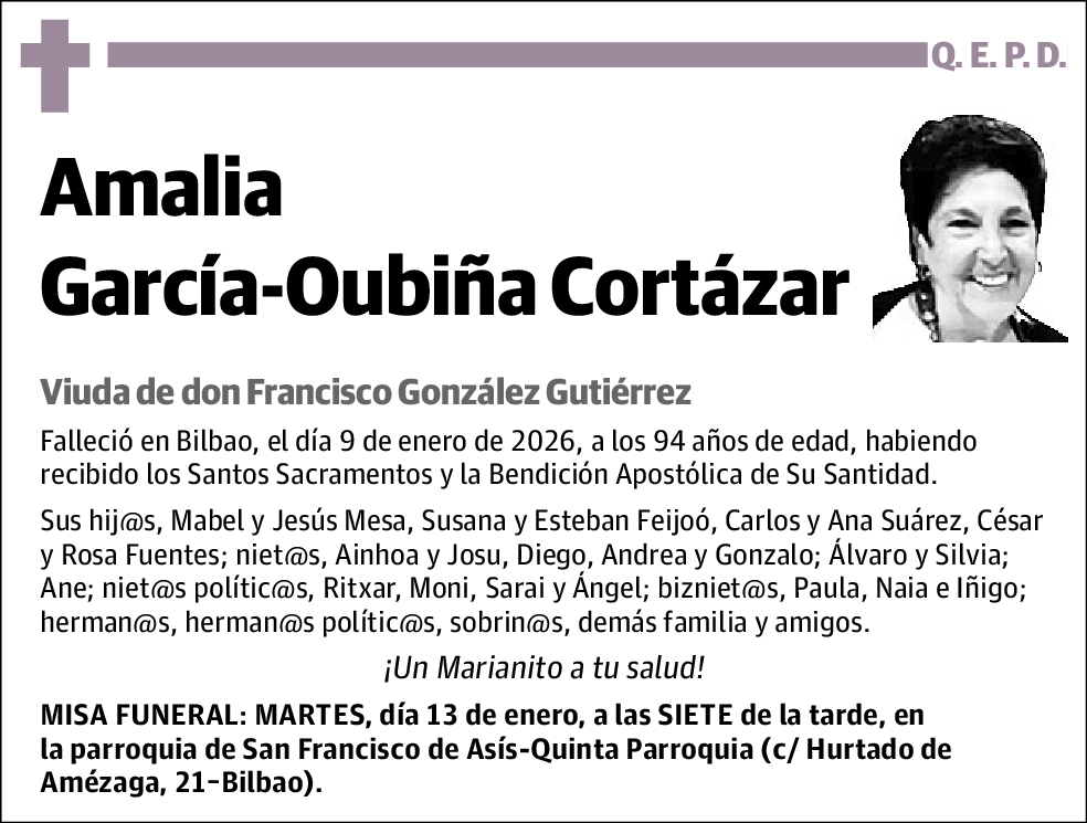Amalia García-Oubiña Cortázar