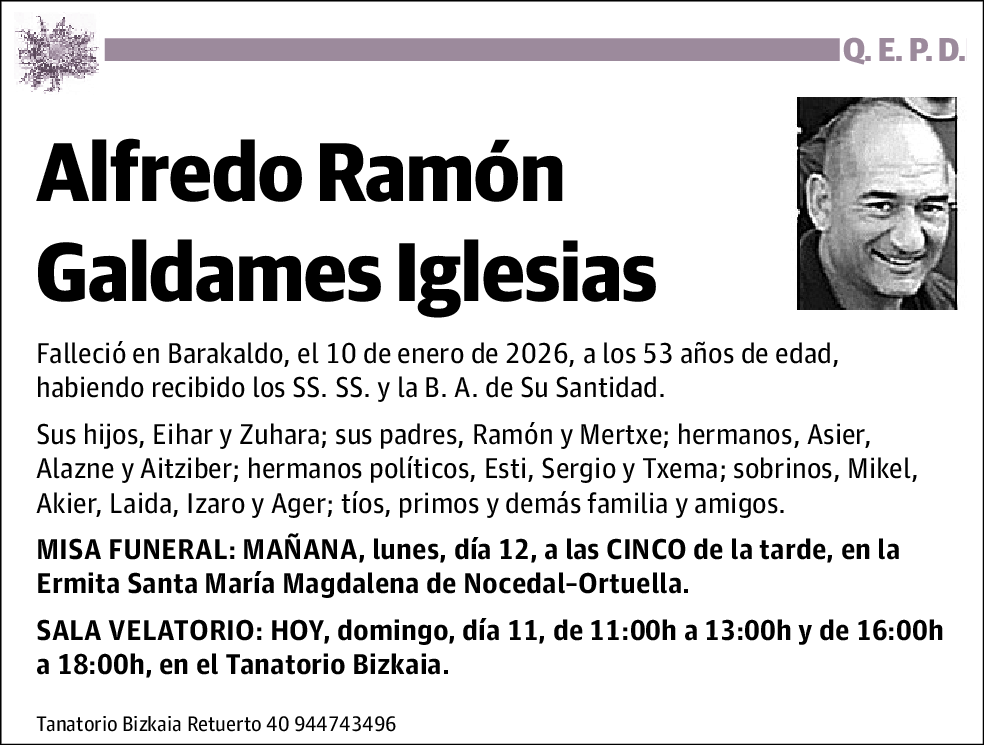 Alfredo Ramón Galdames Iglesias