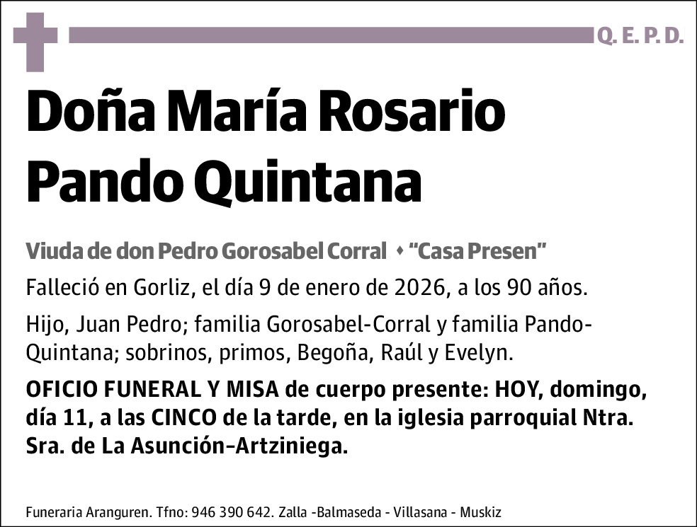 María Rosario Pando Quinta