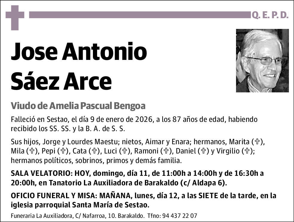 Jose Antonio Saez Arce