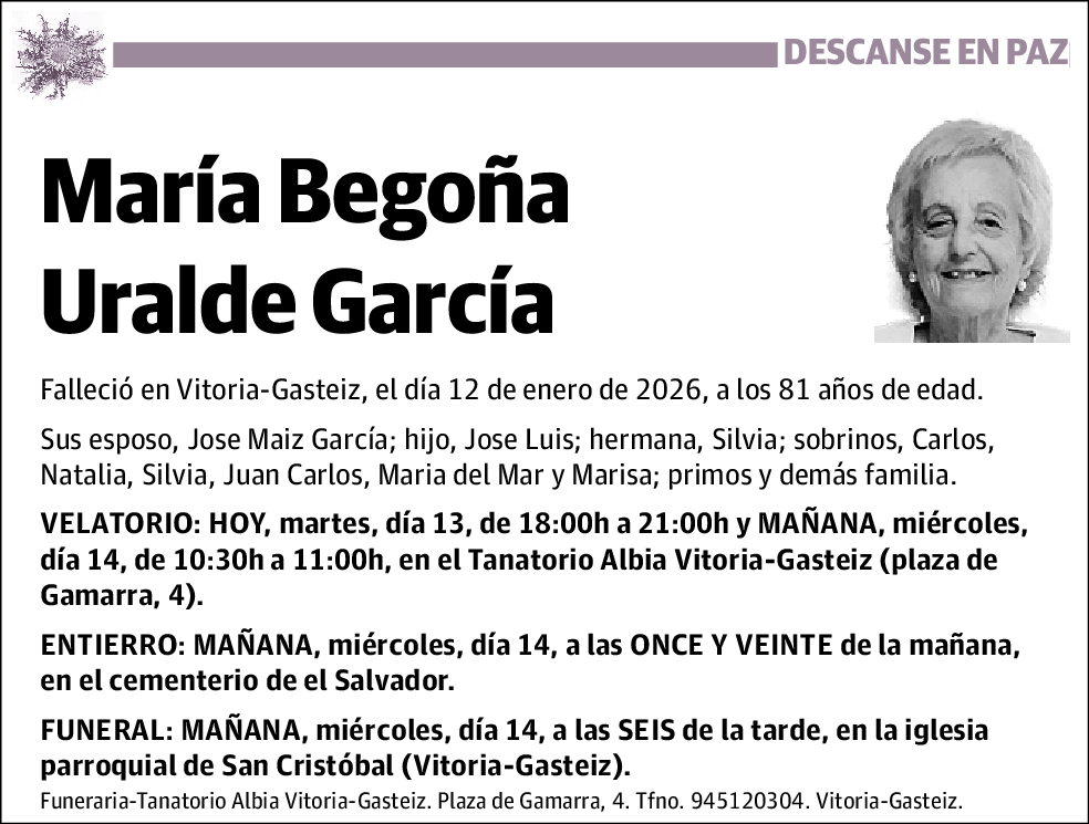 María Begoña Uralde García