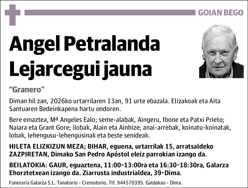 Angel Petralanda Lejarcegui