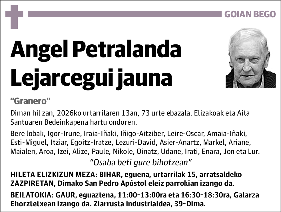 Angel (Sobrinos) Petralanda Lejarcegui