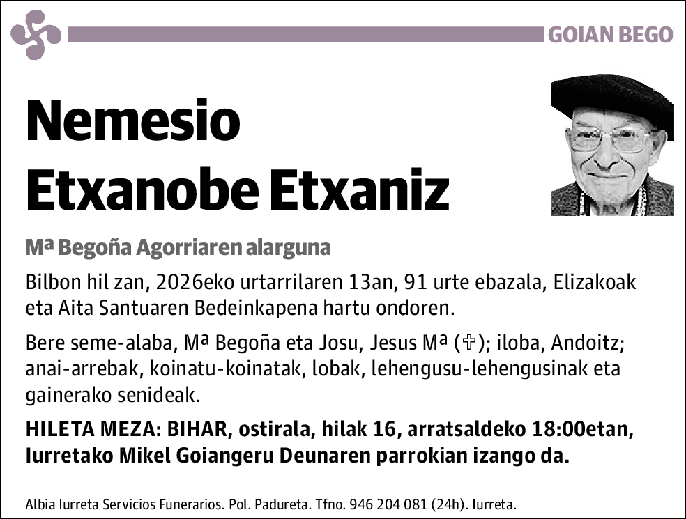 Nemesio Etxanobe Etxaniz