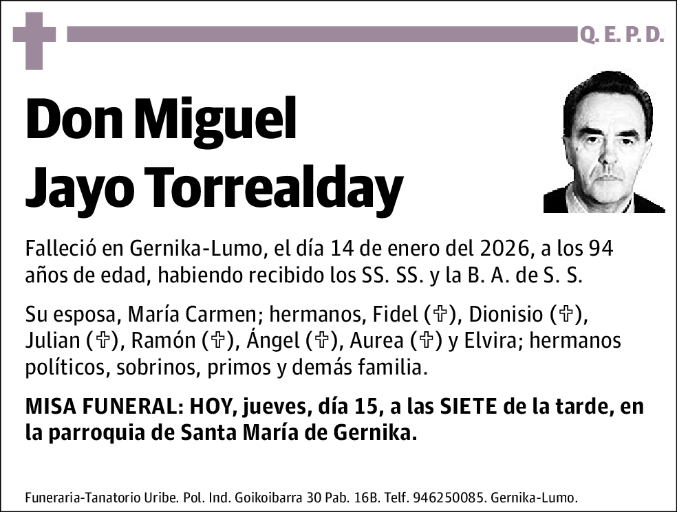 Miguel Jayo Torrealday