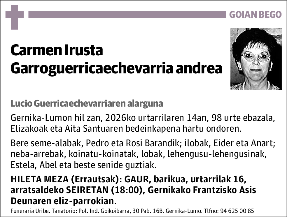 Carmen Irusta Garroguerricaechevarria