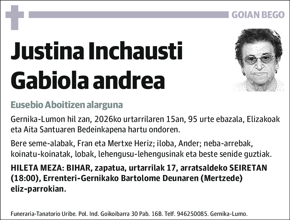 Justina Inchausti Gabiola