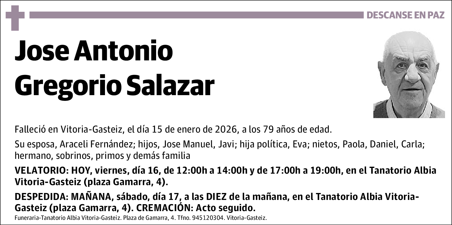 Jose Antonio Gregorio Salazar