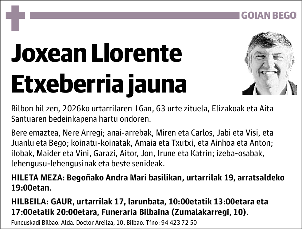 Joxean Llorente Etxeberria
