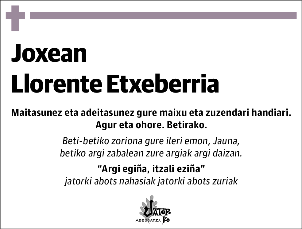 Joxean Llorente Etxeberria