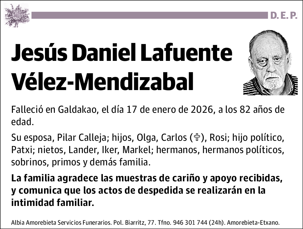 Jesús Daniel Lafuente Vélez-Mendizabal