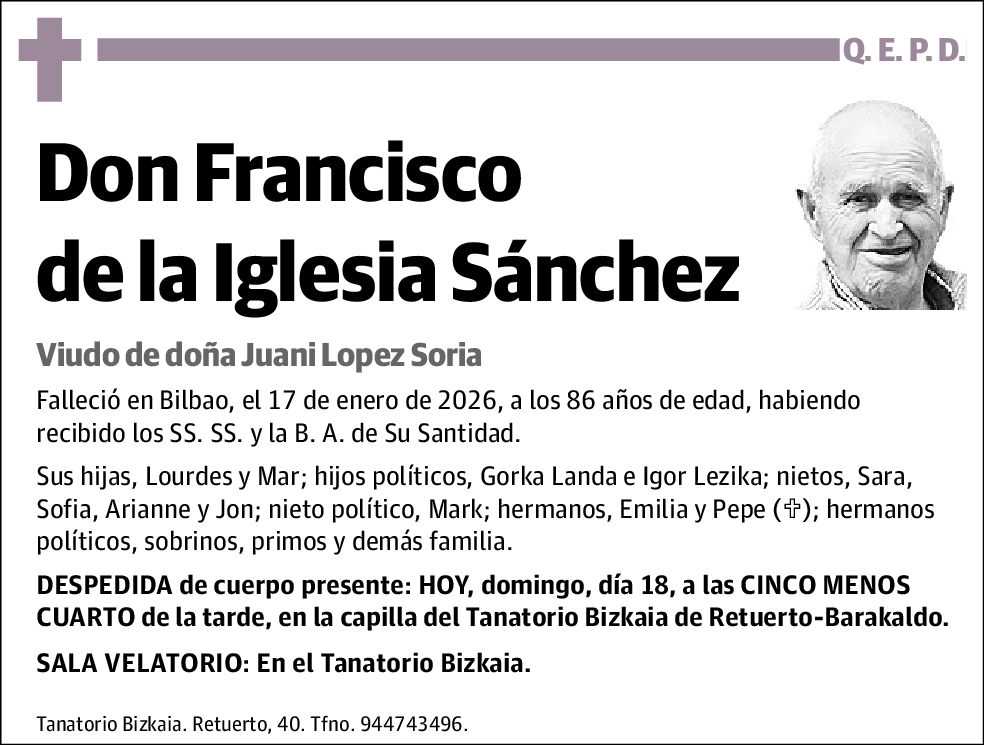 Francisco de la Iglesia Sánchez