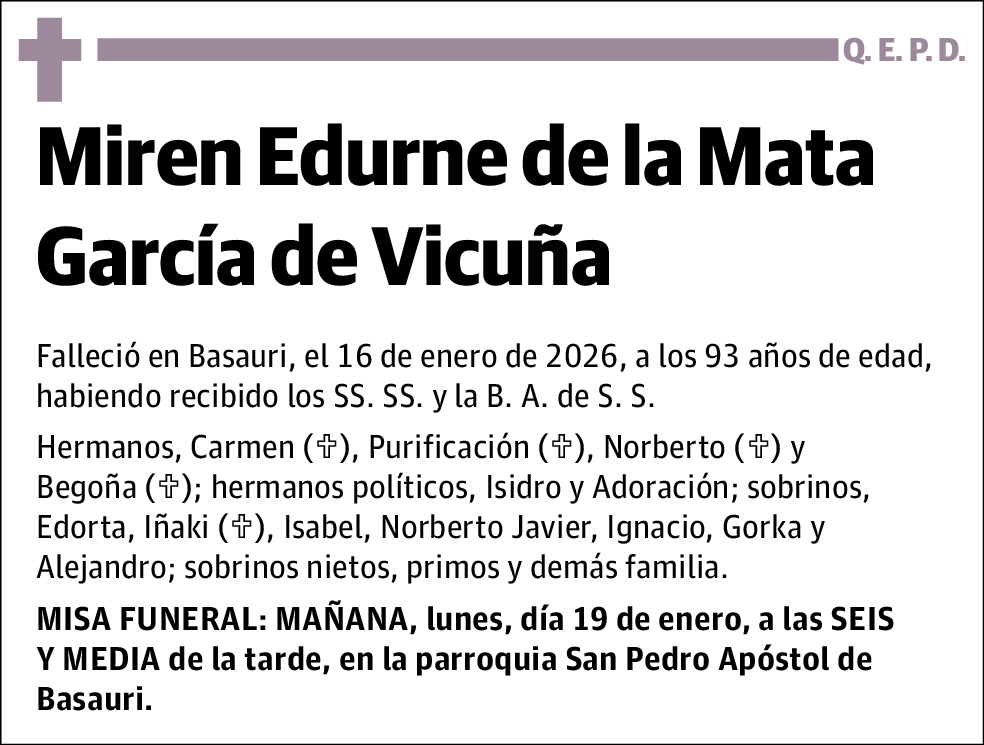 Miren Edurne de la Mata García de Vicuña