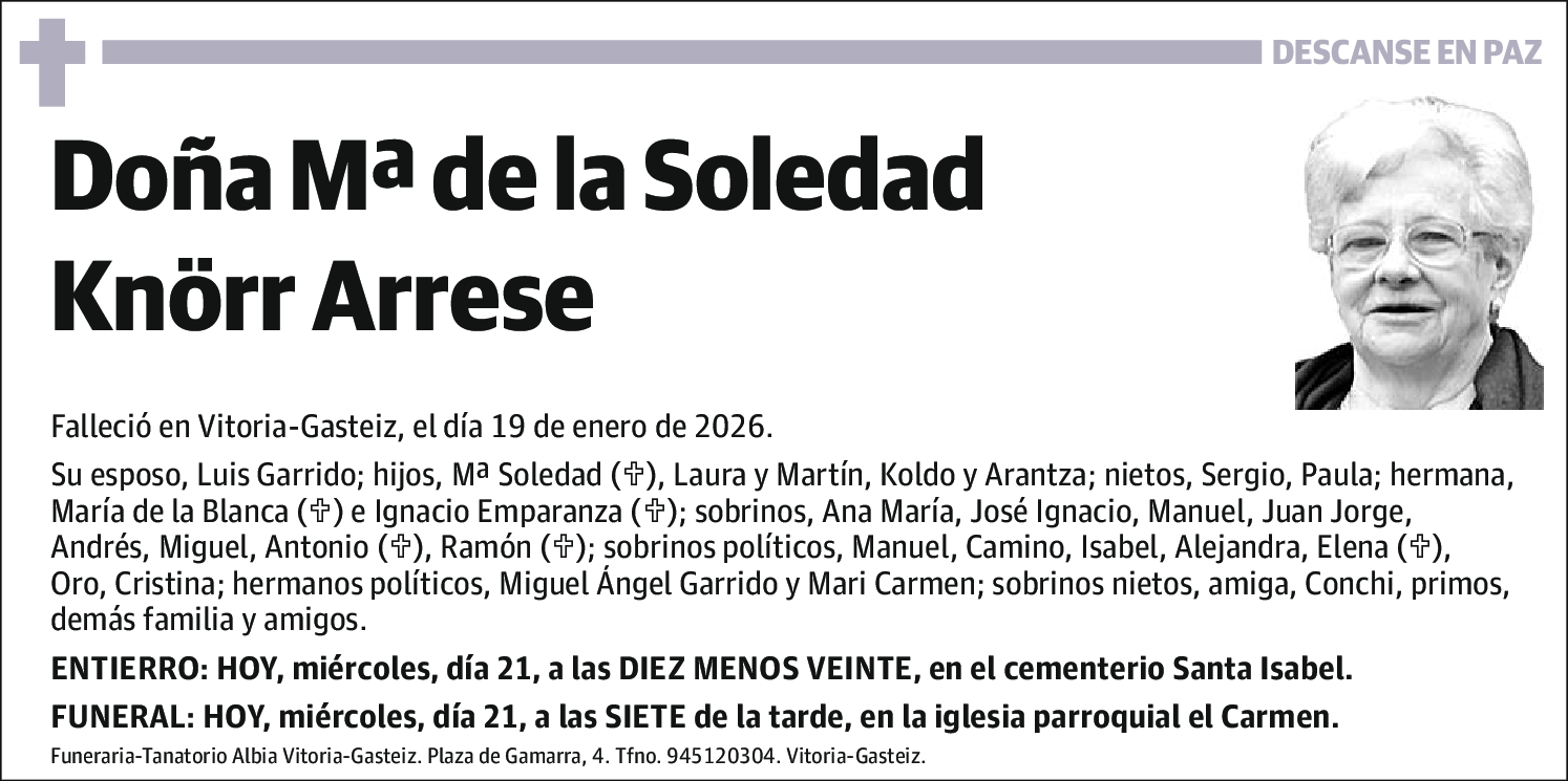 Mª de La Soledad Knörr Arrese